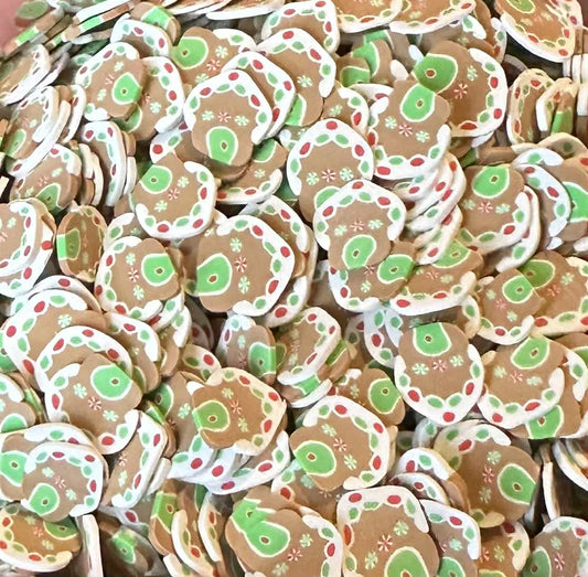 Gingerbread House Clay Slices