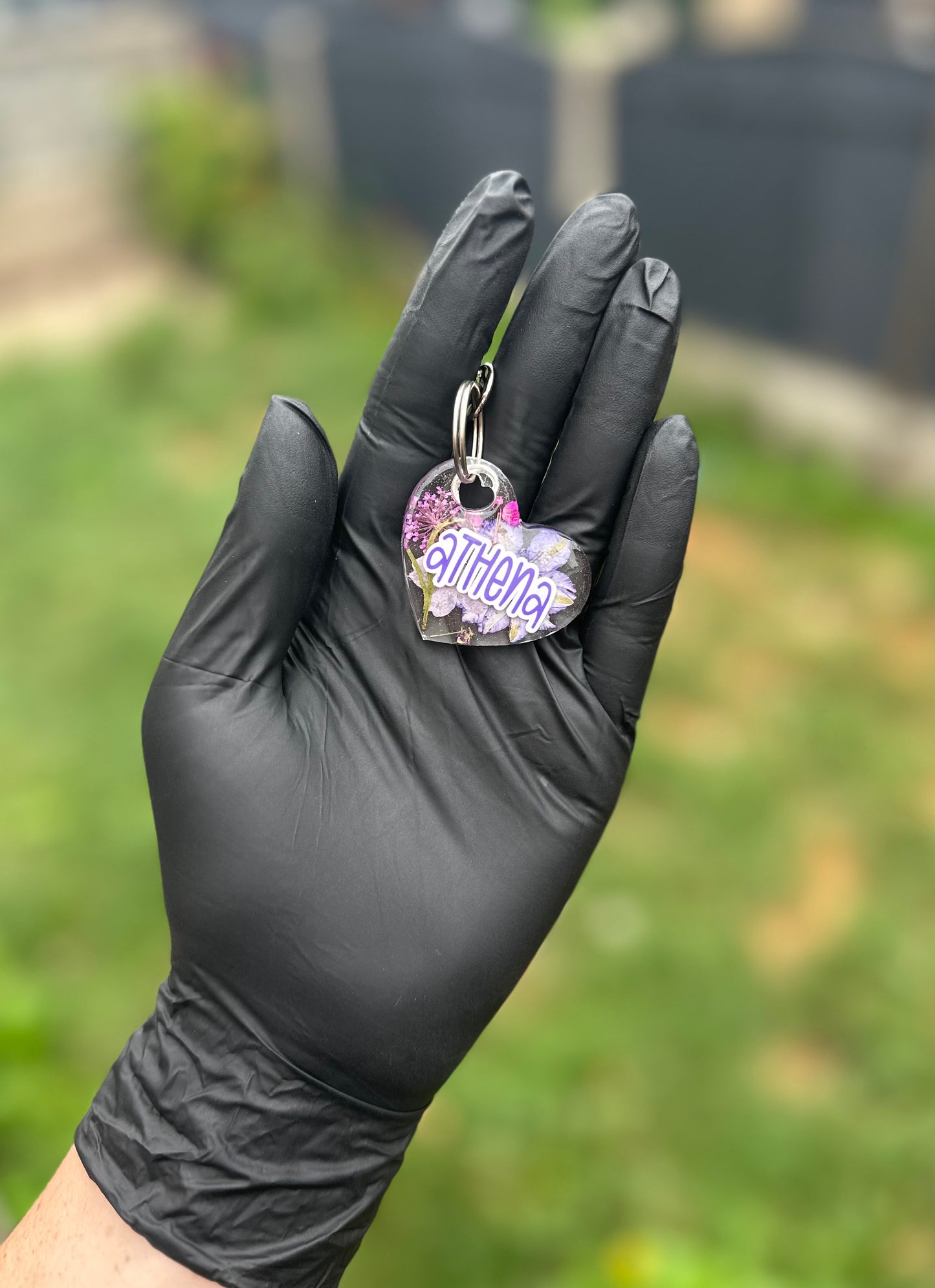 ๐ธ Personalised Pressed Flower Tag