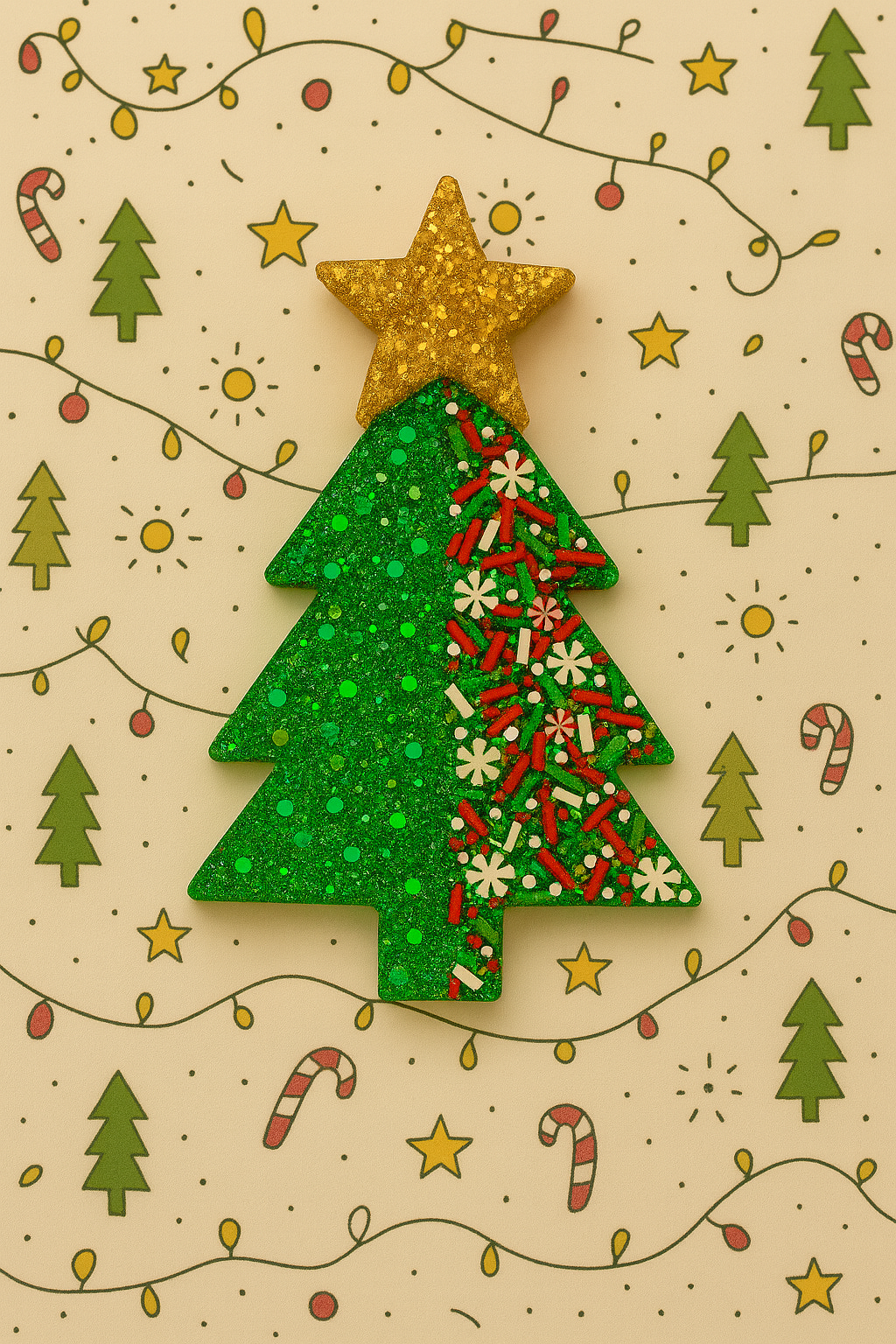 🎄 Christmas Tree Dog Tag – Christmas Collection ✨