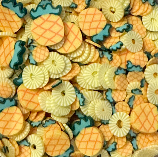 Pineapple Clay Slices