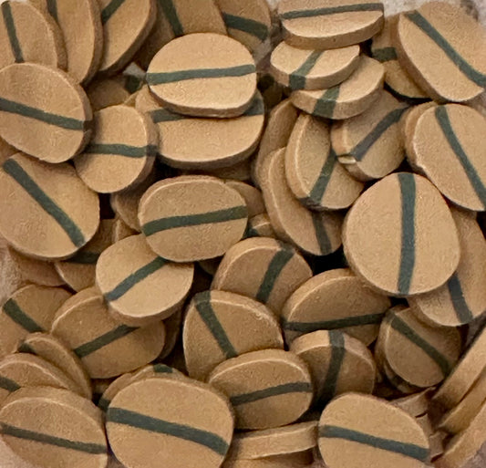 Coffee Bean Clay Slices