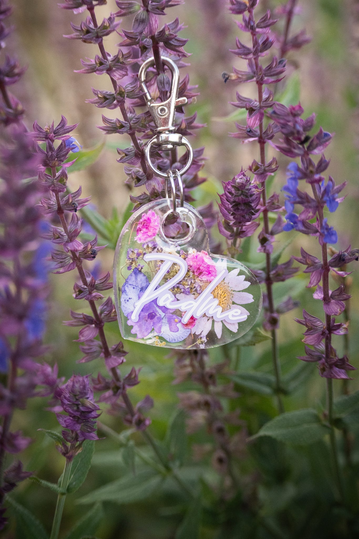 🌸 Personalised Pressed Flower Tag