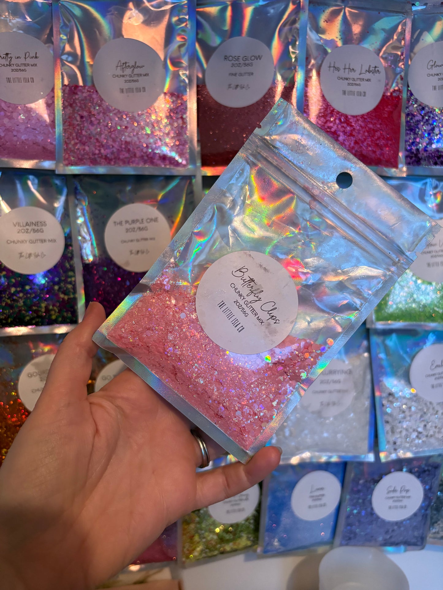 Butterfly Clips Glitter