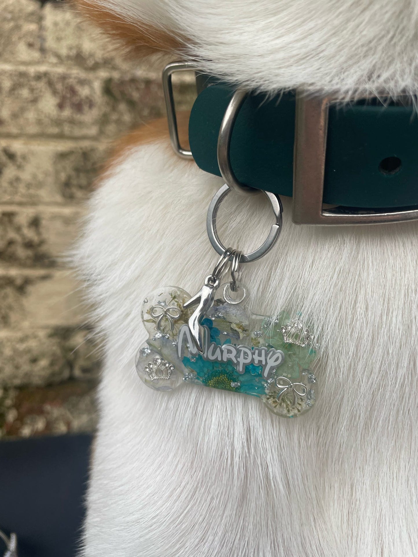 Princess Inspired Pressed Flower Tag