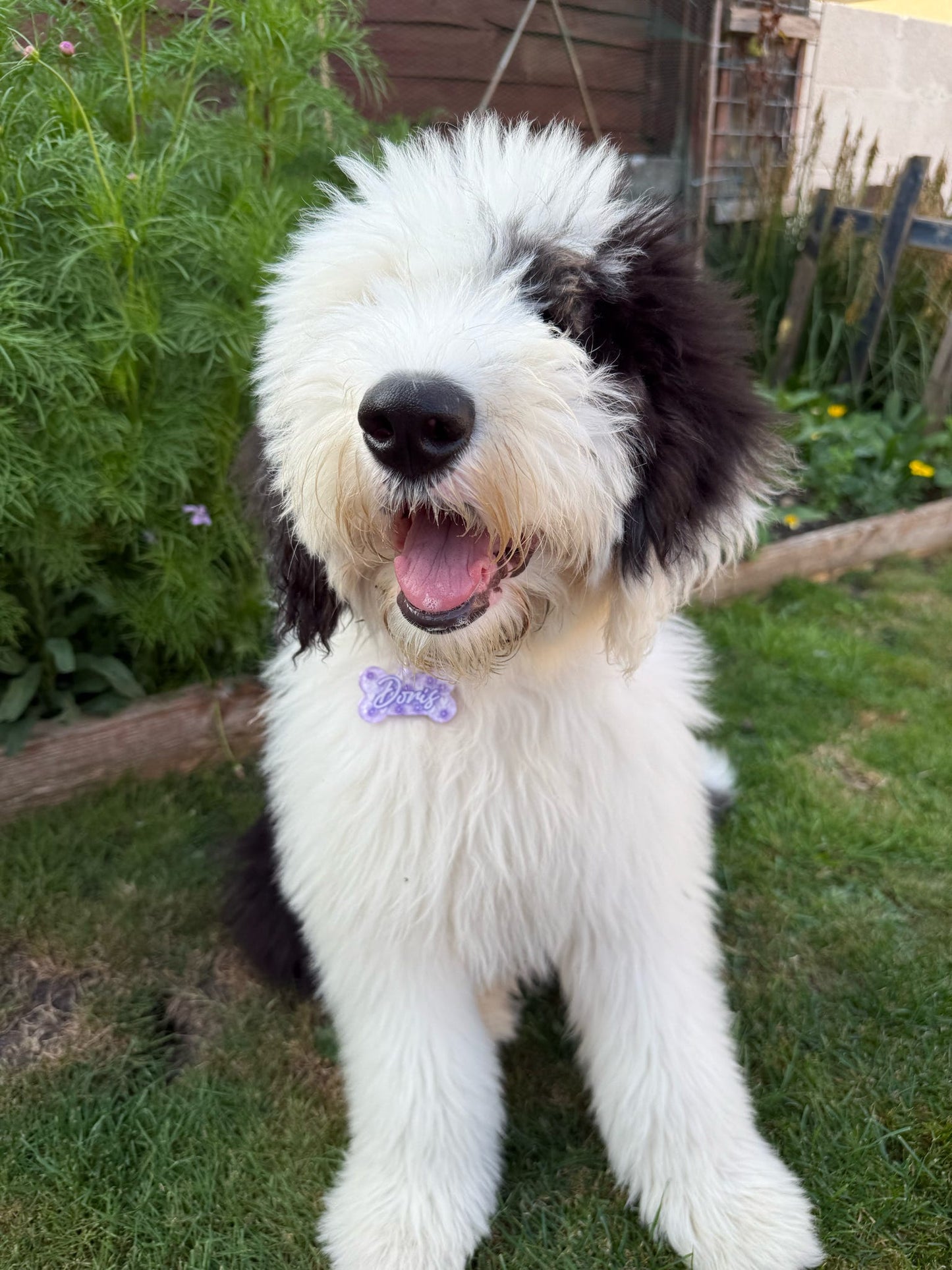 ✨🌺 Personalised Glitter & Clay Slice Tag