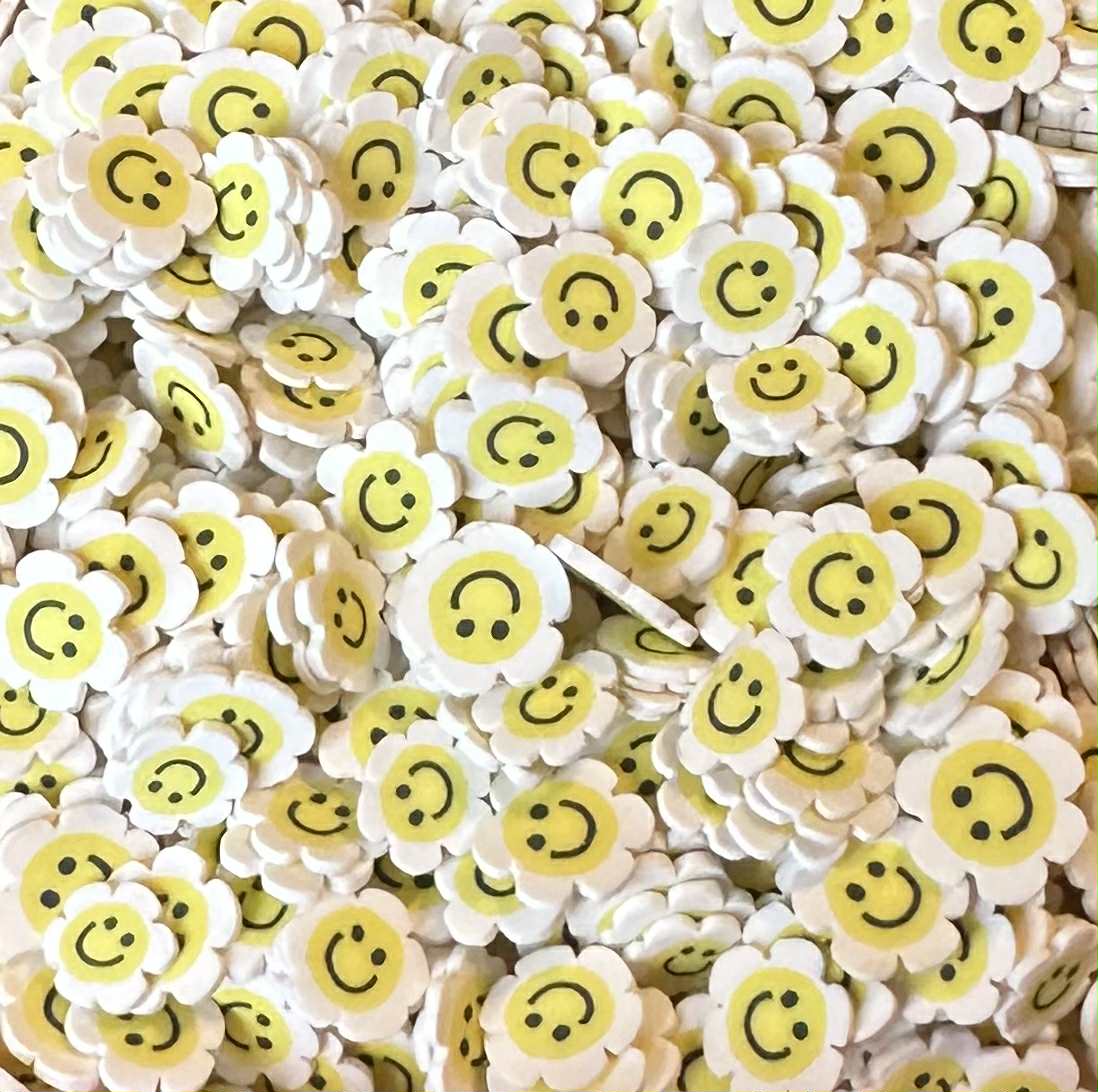 Happy Flowers Clay Slices