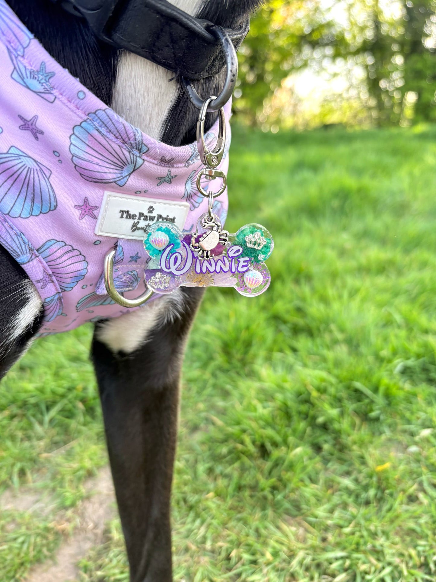 Princess Inspired Pressed Flower Tag