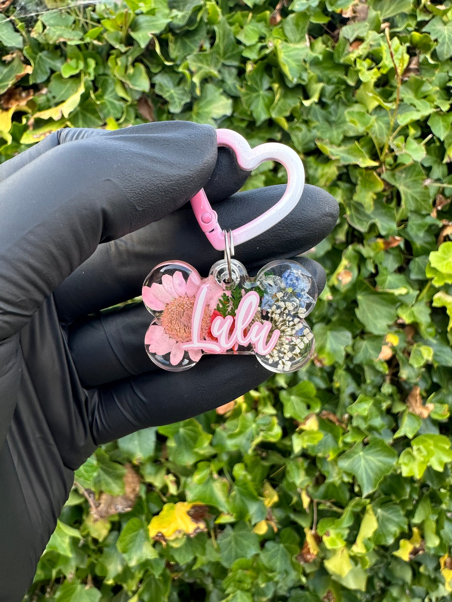 🌸 Personalised Pressed Flower Tag