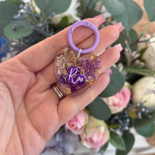 Purple Petals Tag