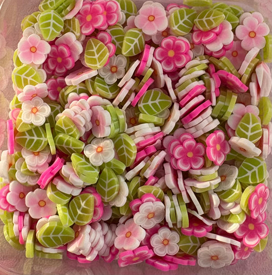Flower Mix Clay Slices