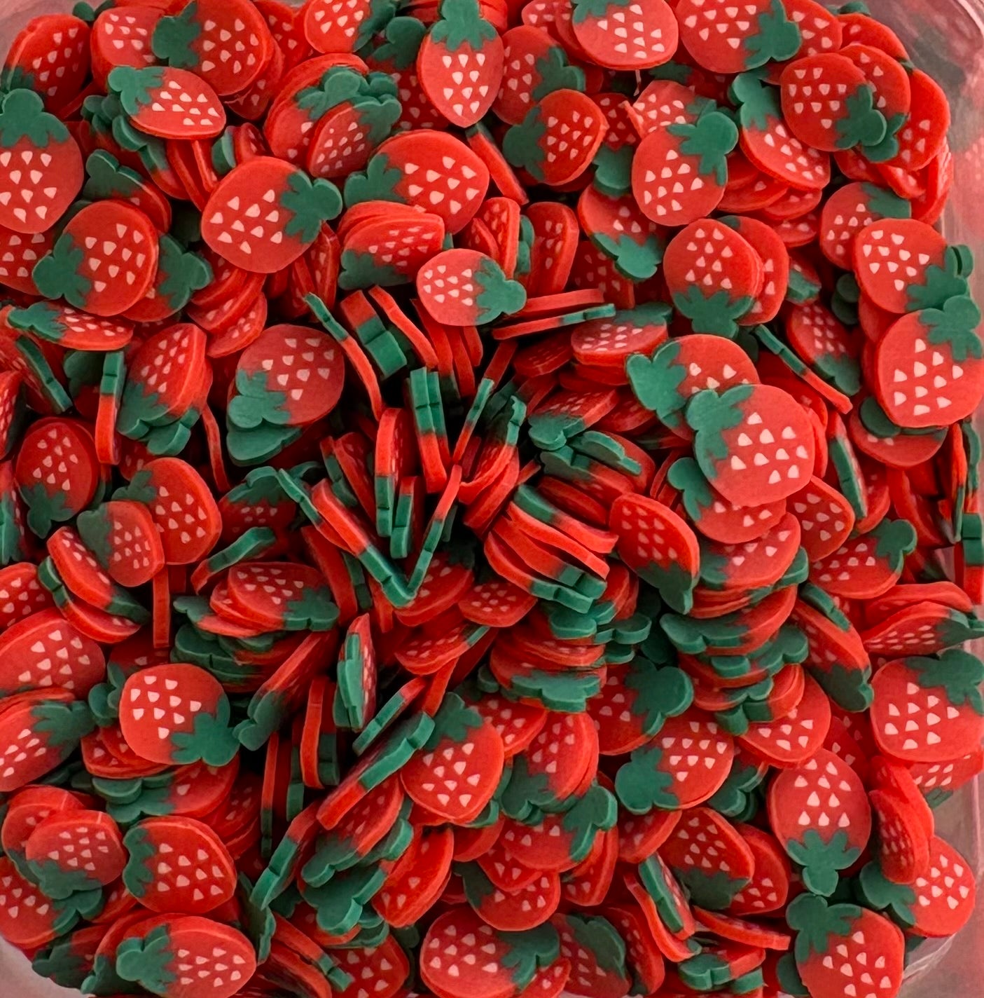 Strawberry Clay Slices