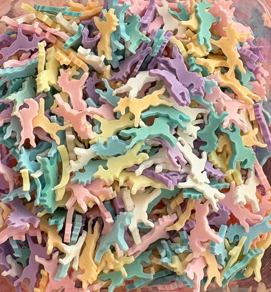 Pastel Unicorn Clay Slices
