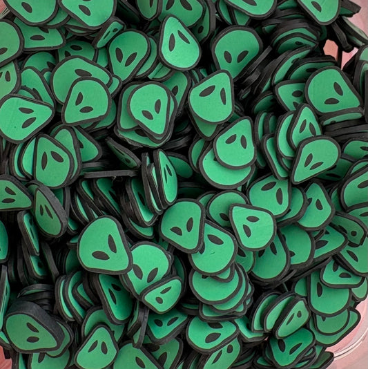 Green Alien Clay Slices