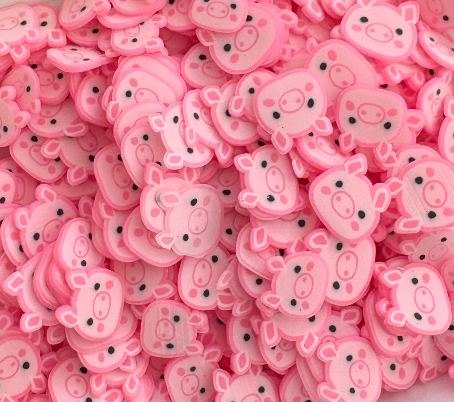 Pink Pig Clay Slices