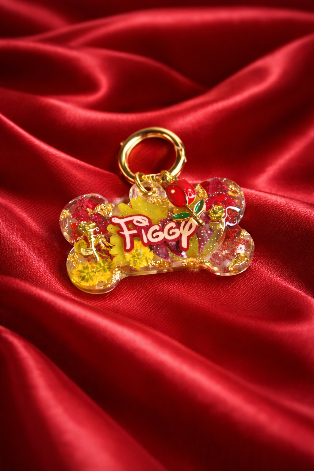 Princess Inspired Pressed Flower Tag