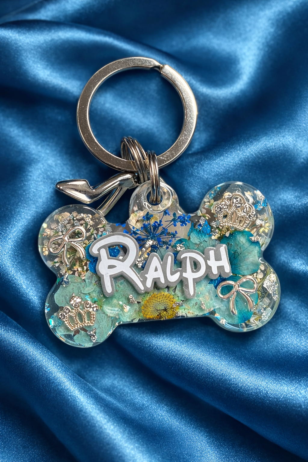 Princess Inspired Pressed Flower Tag