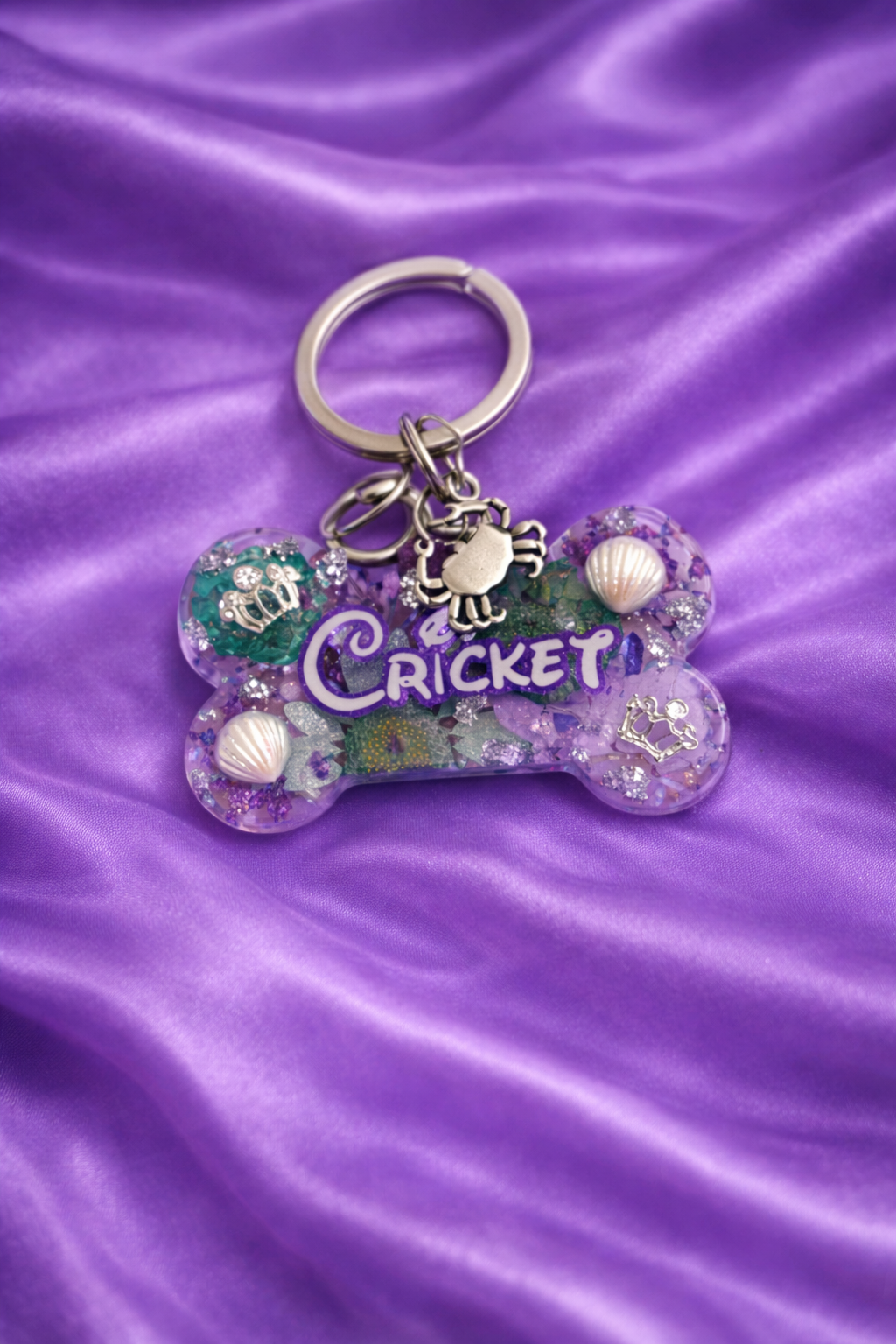 Princess Inspired Pressed Flower Tag