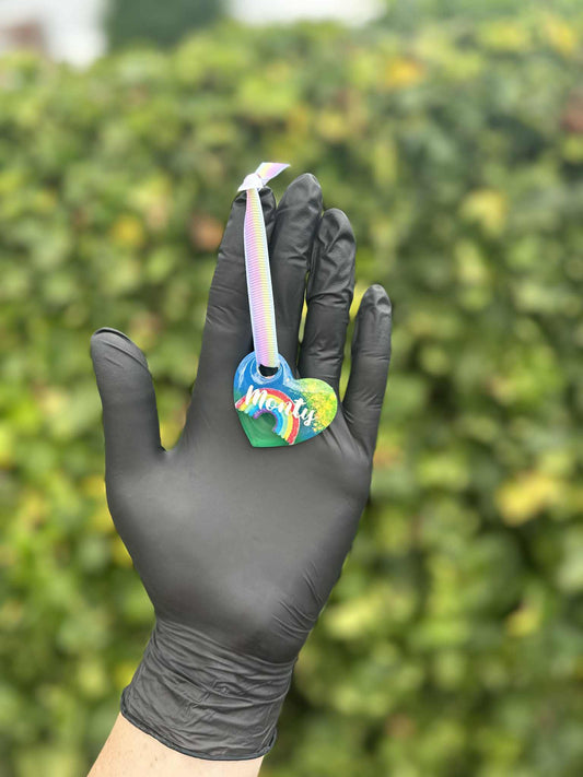 🌈 Personalised ‘Rainbow Bridge’ Memorial Heart Tags